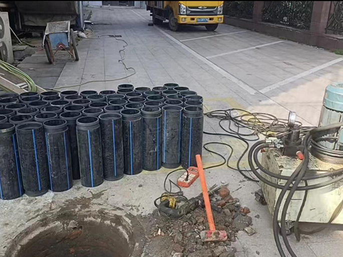 大成镇PE置换管厂家 DN315置换管 非开挖管短管置换